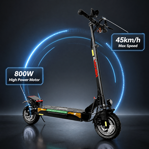 สกู๊ตเตอร์ไฟฟ้า EU STOCK กำลังสูง 48V 800W สำหรับผู้ใหญ่ ขับขี่ออฟโรด ความเร็วสูง 450 กม./ชม. ยางขนาด 10 นิ้ว พับเก็บได้ - Product Image 1
