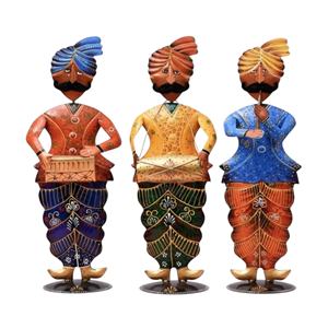 Ensemble élégant de trois figurines en aluminium Darwan, design tendance et léger pour accessoires de bureau, améliorant l'esthétique - Product Image 2