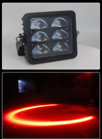 Lampu busur terang tinggi lampu Area bahaya Zona Biru Merah lampu Forklift Led lampu Keselamatan Gudang lampu peringatan Led untuk Forklift truk