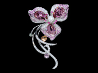 Perhiasan Wangfu S925 Perak Sterling Moissanite Cubic Zirconia Bros Bunga Perhiasan Wanita untuk Pesta Pemasok Grosir Perhiasan Berkualitas