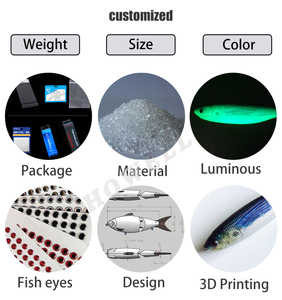 豪威尔ABS虾游泳鱼饵大口鱼饵软人造硅胶夜光钩淡水盐水鱼饵 - Product Image 6