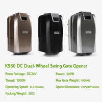 Abrepuertas Automático de Doble Rueda DC24V, 1000N de Empuje Máximo, 1000KG para Puertas de Villas Pesadas