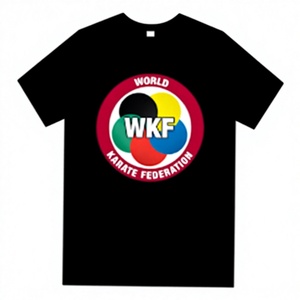 Camiseta de Alta Calidad de la Federación Mundial de Karate WKF, Camiseta de Verano para Hombre de Algodón de Manga Corta, Camisetas WKF - Product Image 1