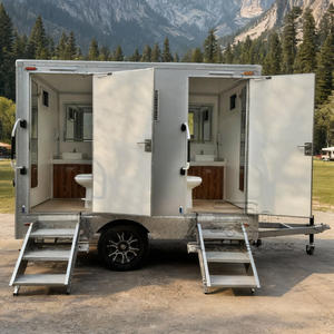 Toilettes portables personnalisées de haute qualité <span class=keywords><strong>Caravane</strong></span> de <span class=keywords><strong>location</strong></span> avec salle de bain Remorque portable Toilettes - Product Image 2