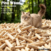 Litière pour chat en bois de pin naturel, anti-odeurs, absorption supérieure, à base de plantes, sans poussière, biodégradable, légère