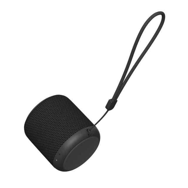 China Factory Mini Black Bt Speaker 3W TWS Surround Sound Pocket Wireless Speaker With Strap Customizable Package and logo