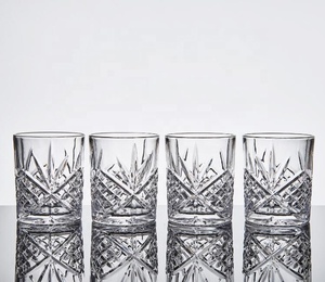 2022 Hot Selling 10oz/300ml Barware Engraved Diamond Crystal <strong>Whiskey</strong> Glass <strong>Set</strong> of 6 for Hotel and Restaurant - Product Image 4