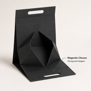 Custom Foldable Magnetic Jewelry Box Premium Gift Packaging for Jewelry Brands and Retail Presentation - Product Image 4
