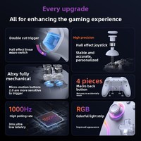 Manette de jeu sans fil EasySMX X20 avec déclencheurs Hall à double mode + Joystick Hall détachable + Touches entièrement mécaniques + Éclairage RGB