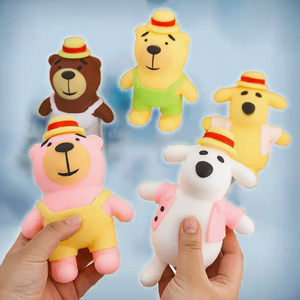 JY Juguete de Peluche de Oso y Perro de Dibujos Animados, Súper Suave, de EVA, Antiestrés, con Rebote Lento, para Apretar y Relajarse, Divertido, para Mayores de 14 Años - Product Image 3