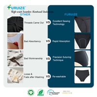 Culottes menstruelles Furuize pour femmes, anti-fuites, réutilisables, respirantes, sous-vêtements menstruels, usine OEM