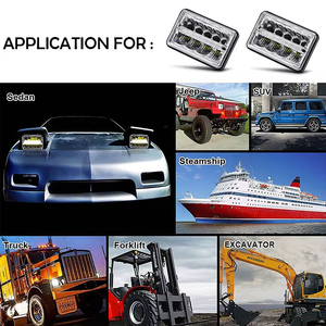 FDN 4x6 accesorios de coche faro Led 45W 5 pulgadas foco Led cuadrado Lámpara de trabajo Led de haz alto para vehículos de coche Para Autos - Product Image 6