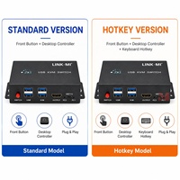 Conmutador KVM HDMI de 2 Puertos, USB 3.0, 4K UHD, para Compartir Monitor, Teclado y Ratón, Compatible con Windows, Mac y Linux