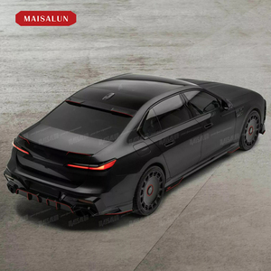 Kit carrosserie en fibre de carbone 2023 + <span class=keywords><strong>7</strong></span> série <span class=keywords><strong>G70</strong></span> pour BMW avec mise à niveau lèvre avant diffuseur arrière jupes latérales Spoiler Bodykit - Product Image 5