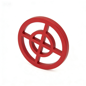 Grille circulaire en aluminium moulé à nervures croisées pour composants de circulation d'air en conduite industrielle (vente en gros) - Product Image 3