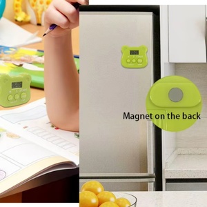 Promoción regalo lindo Rana Animal LCD 3 botones chico ducha temporizador Pomodoro reloj cuenta regresiva electrónico magnético Digital cocina temporizador - Product Image 3