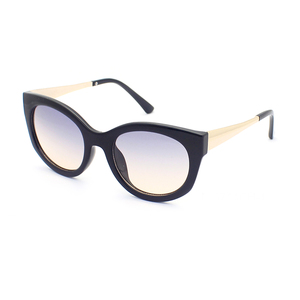 Latest Irregular Shaped Cat Eye <b>Large</b> <b>Frame</b> Sunglasses Retro Fashion Metal Temples Sunglasses - Product Image 2