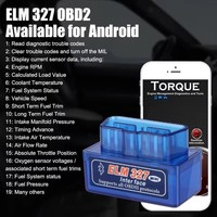 Escáner de diagnóstico de coche OBD2 Mini ELM327 Bluetooth V2.1 de alta calidad ELM 327 Bluetooth para Android para Protocolo OBDII 3 colores
