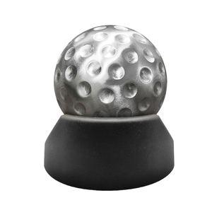 Pierres de vin de glace en acier inoxydable en forme de boule de golf Ensemble de refroidissement 2 cubes de roches pour whisky <span class=keywords><strong>Bourbon</strong></span> Vodka - Product Image 2