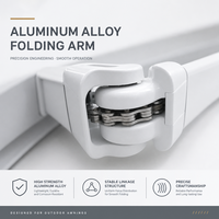 Fabricant de auvents pliants en aluminium pour véranda et fenêtre extérieure