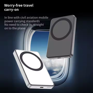 พาวเวอร์แบงค์แม่เหล็กแบบบางเฉียบชาร์จเร็วไร้สายขนาดเล็ก5000mAh 10000mAh magsafered magered magag <span class=keywords><strong>powerbank</strong></span> ปลอดภัยชาร์จเร็ว PD 22.5W - Product Image 2