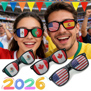 แว่นกันแดดแฟนบอลฝรั่งเศส ดีไซน์ธงชาติ สำหรับงานโปรโมชั่น ปาร์ตี้ และเชียร์กีฬา - Product Image 1