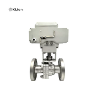 Válvula de Bola Eléctrica de Acero Inoxidable KLion CF8 de 2 Piezas con Actuador Motorizado PN16 para Agua, Aceite, Gas y Químicos OEM 3
