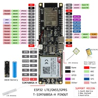 Carte de développement ESP32 LILYGO T-SIM7600G/E/SA avec module de communication 4G LTE, positionnement GPS haute précision, compatible Wi-Fi et BLE pour le suivi IoT