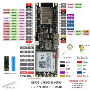 Lilygo Ttgo T-SIM7600 Esp32 LTE Cat4/1 4G Phát Triển Hội Đồng Quản Trị SIM7600G-H R2 SIM7600SA-H SIM7600E-H SIM7600E-L1C Sim7600E Mô-đun - Product Image 5