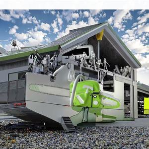 Outil de jardin électrique vert de tronçonneuse domestique multi-usages à essence haute puissance pour la coupe du bois - Product Image 4