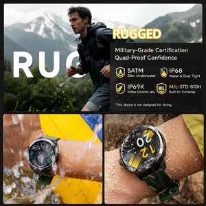 Reloj Inteligente Ulefone Armor Watch Pro con Pantalla AMOLED de 1.5'', GPS Integrado, Monitor de Ritmo Cardíaco, Magnético, Resistente al Agua IP68, Reloj Deportivo - Product Image 6
