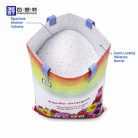 Custom Printed Heavy Duty BOPP Woven Laundry Detergent Powder Packaging Bag Moisture Proof Laminated Sack with Plastic Handle