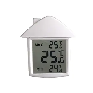 Grote Lcd Display Huishoudelijke Indoor Ther Mometer Mini Elektronische Thermometer Met Zuignap