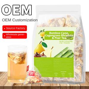 Thé de poire artisanal premium en canne de bambou de qualité alimentaire, 12g x 20 sachets pyramidaux, apaisant pour la gorge, hydratant pour soulager la sécheresse - En stock - Product Image 2