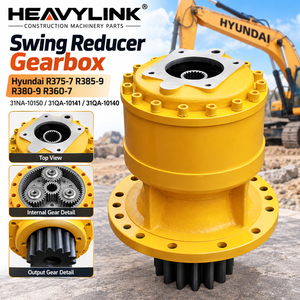 Caja de Engranajes Reductora de Giro para Excavadora Hyundai R375-7 R385-9 R380-9 R360-7, 31NA-10150 31QA-10141 31QA-10140 - Product Image 1