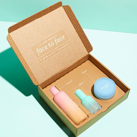 Emballage cosmétique personnalisé papier kraft estampage de boîtes en papier ondulé pour envoi postal boîte postale en carton avec logo imprimé