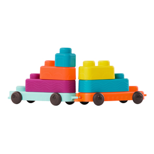 Mattoncini Morbidi per Bambini, Blocchi da Costruzione Morbidi, Giocattolo Educativo Montessori, Giochi di Impilamento <span class=keywords><strong>Infantino</strong></span> Super Morbidi, Primi Blocchi da Costruzione - Product Image 3