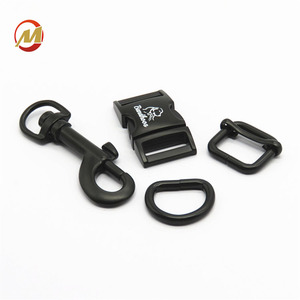 1 pulgadas negro accesorios para mascotas lateral ajustable hebilla de liberación rápida para el Collar de perro - Product Image 1