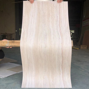 Baldosas de Chapa de Piedra Ultrafinas y Flexibles |   Revestimiento de Pared con Textura de Travertino Flexible para Interiores y Exteriores - Product Image 4