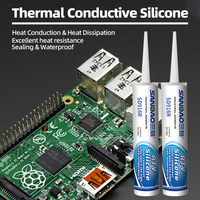 Scellant en silicone thermiquement conducteur RTV à un composant pour composants électroniques, PCB, alimentation électrique, dissipateur de chaleur, collage, isolation