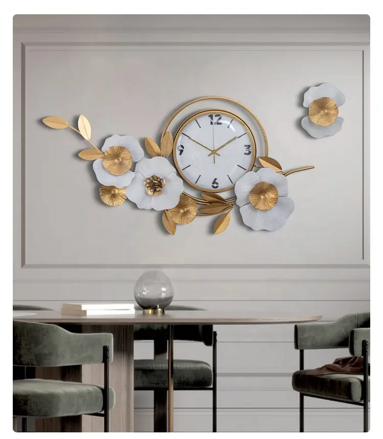 Европейские Стильные домашние модные креативные настенные часы, современные светящиеся Роскошные Настенные часы для украшения дома