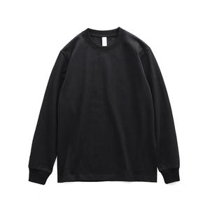 MTL2026 all'ingrosso personalizzato <span class=keywords><strong>250</strong></span> <span class=keywords><strong>grammi</strong></span> di cotone 100% T-shirt manica lunga tinta unita Unisex T-shirt - Product Image 5