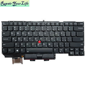 Teclado <span class=keywords><strong>de</strong></span> ordenador portátil retroiluminado HB hebreo <span class=keywords><strong>de</strong></span> EE. UU. Para Lenovo ThinkPad X1 Carbon 5th Gen X1 2017 SN20M08031 01ER623 Teclado <span class=keywords><strong>de</strong></span> color negro para ordenador portátil - Product Image 2