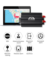 Localizador de vehículos, dispositivo de seguimiento, rastreador GPS impermeable, todos los teléfonos móviles, Software de seguimiento con Imei TK103A