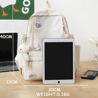 Mochila Escolar Geométrica de Moda de Alta Calidad para Niñas con Forro Impermeable, Diseño Universitario Personalizado, Capacidad Inferior a 21L