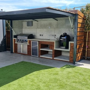<span class=keywords><strong>Cucina</strong></span> Modulare da Esterno <span class=keywords><strong>in</strong></span> <span class=keywords><strong>Acciaio</strong></span> Inox con Barbecue, Fornello Laterale e Spazio di Stoccaggio per Patio - Product Image 5