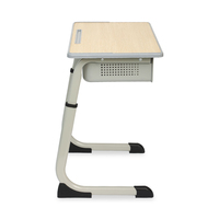 Vente en gros d'usine d'un ensemble de chaises de table de lecture en plastique à double usage pour étudiants Uai