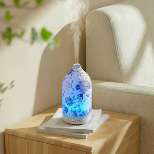 2026 New Product Minimalist White Ceramic Aromatherapy <strong>Diffuser</strong> 7 Color <strong>Light</strong> Aroma <strong>Diffuser</strong> for Better Sleep &amp; Mood - Product Image 5