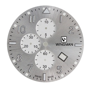 Quatze chronographe pièces de montre personnalisées fabrication de cadran en gros boîtier de montre à quartz cadran bande avec super lumineux - Product Image 1