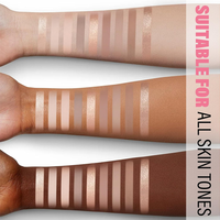 Échantillon gratuit de poudre de fard à paupières teintée mate et pailletée de mélange multi-usages de marque privée pour un maquillage des yeux élégant